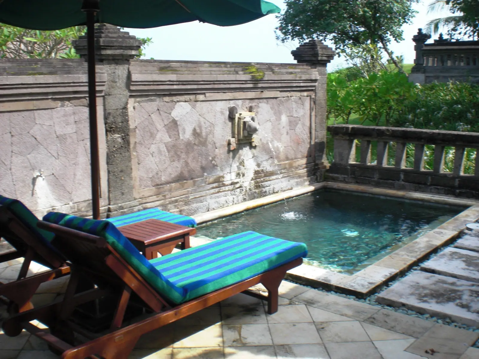 A private pool villa surrounded by tropical garden in Seminyak, Bali