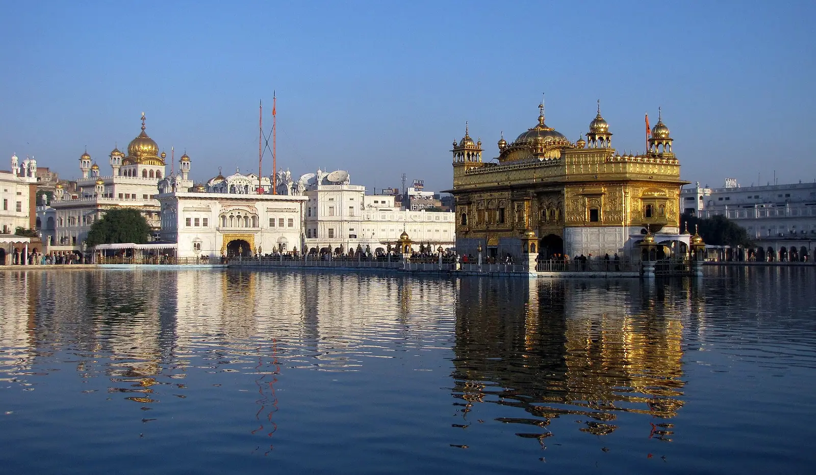 The Akal Takht beside the Golden Temple at Amritsar, Punjab