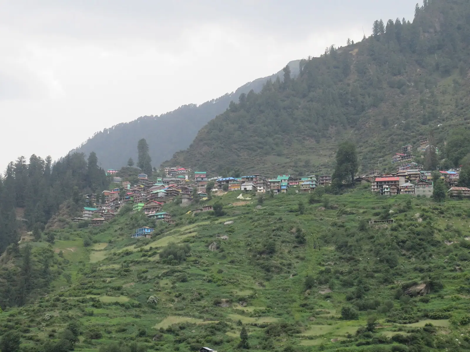 The traditional stone-and-timber houses of Malana village in the Parvati valley